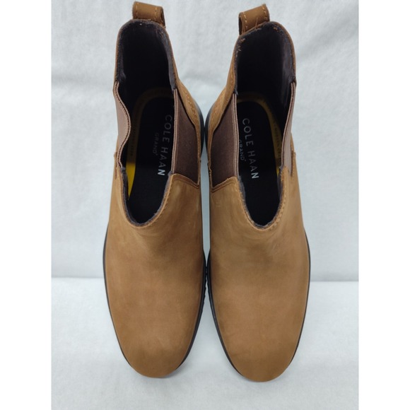 Cole Haan Men's Grand Plus Chelsea Suede Boots C38789 Lumber Java Sz‎ 10.5 - Picture 5 of 12